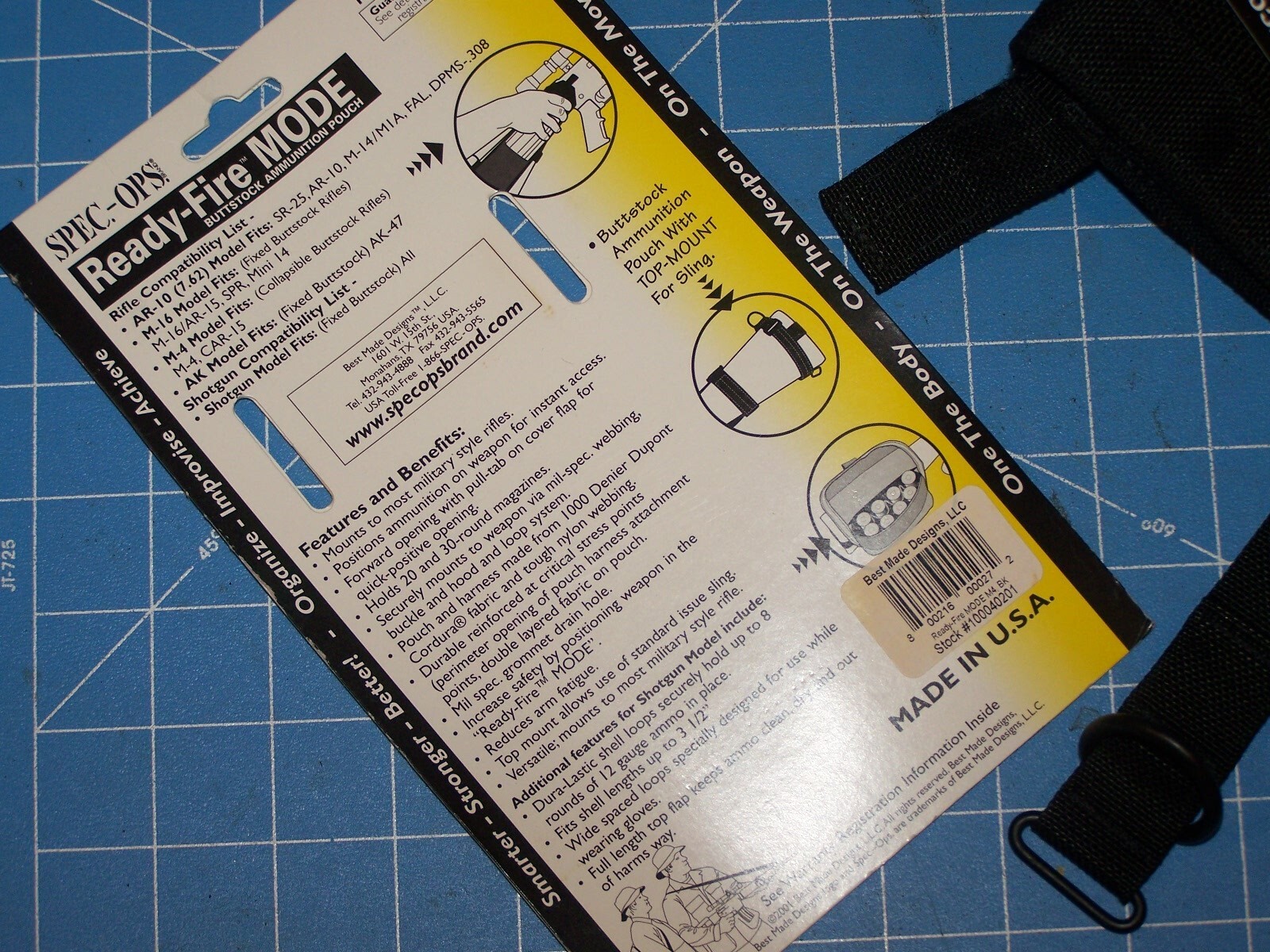 Pouch ButtStock Mag 30 Rnd SPECOPS Collapsible Military Genuine Issue Made USA