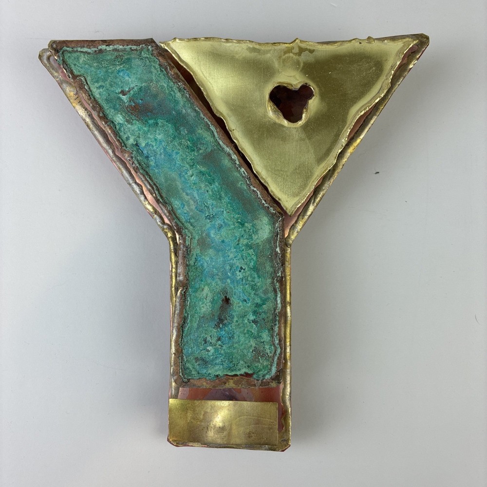 YMCA Copper Wall Hanging 9” Art Hand Made