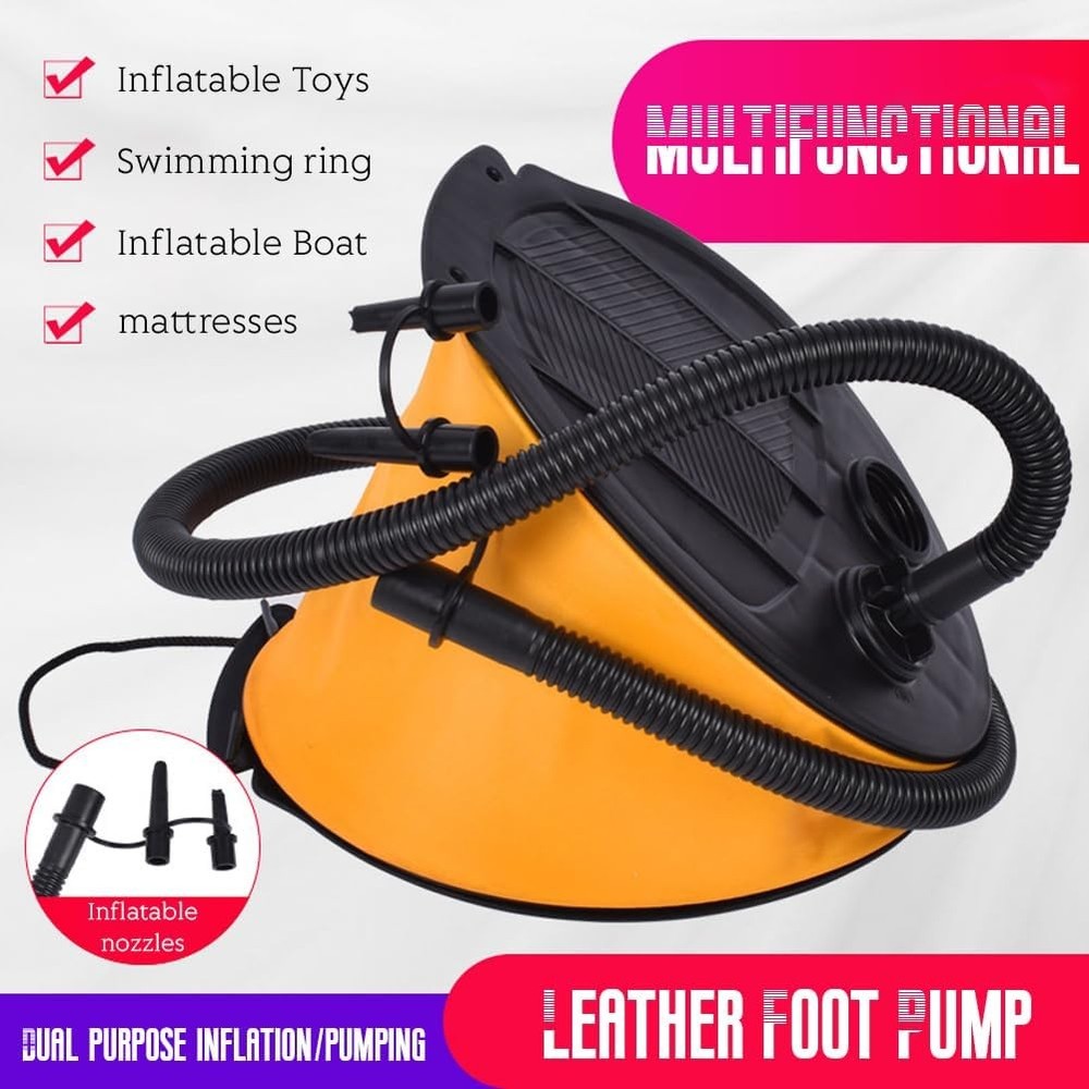 Foot Air Pump for Inflatables, 3l Inflatables Yellow