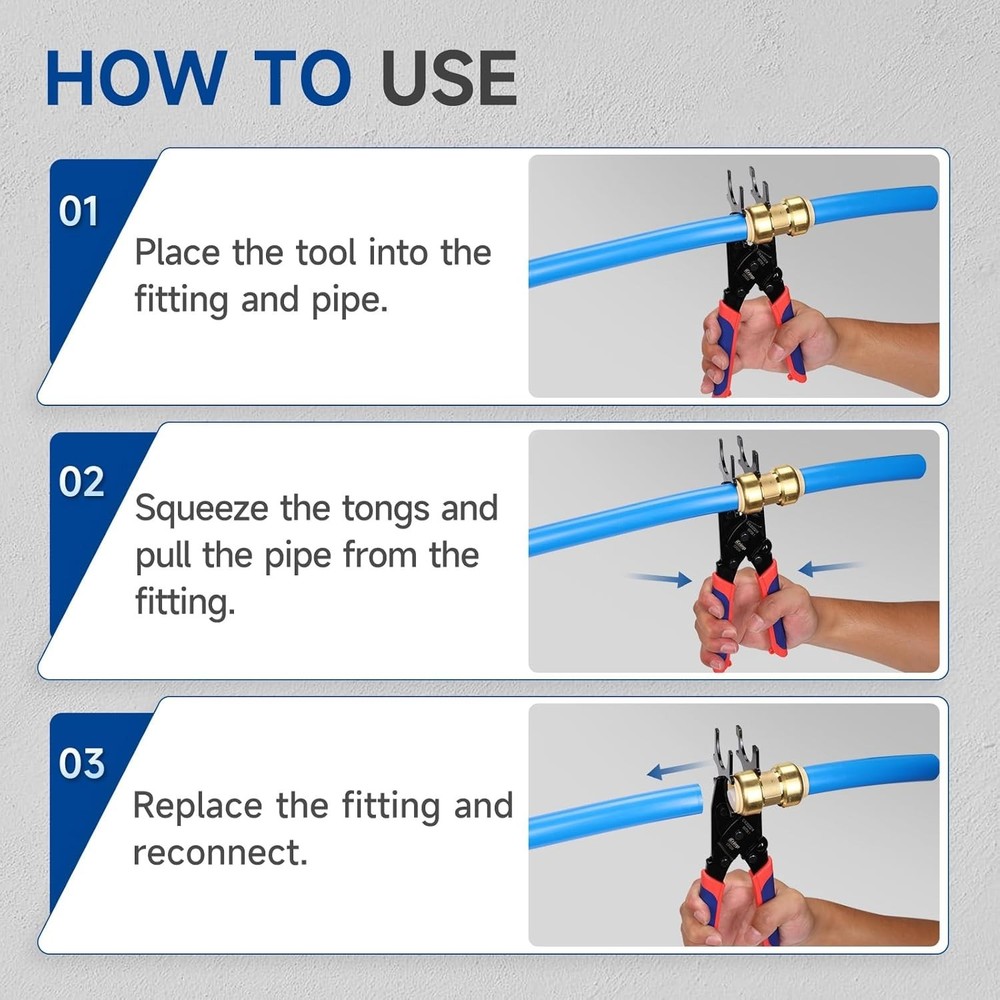 Professional Grade Push to Connect Fitting Removal Tool - Multi-Size Compatible