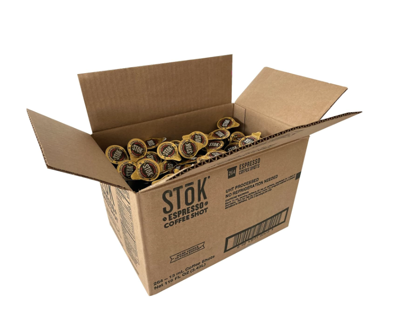 NEW SToK Cold Brew Espresso Coffee Shots, Unsweetened, 0.43 Fl Oz (Pack of 264)