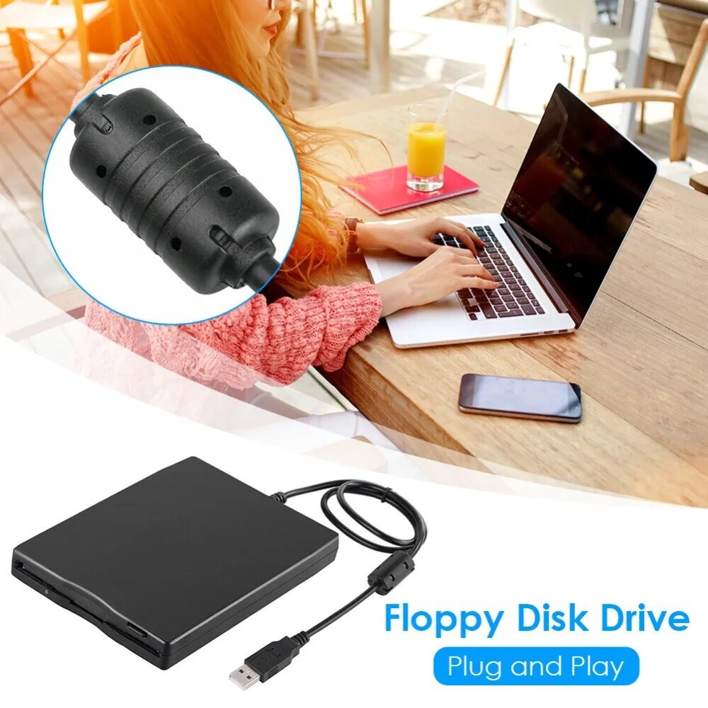 NEW USB 2.0 External Floppy Disk Drive 3.5" 1.44MB Windows PC Mac OS