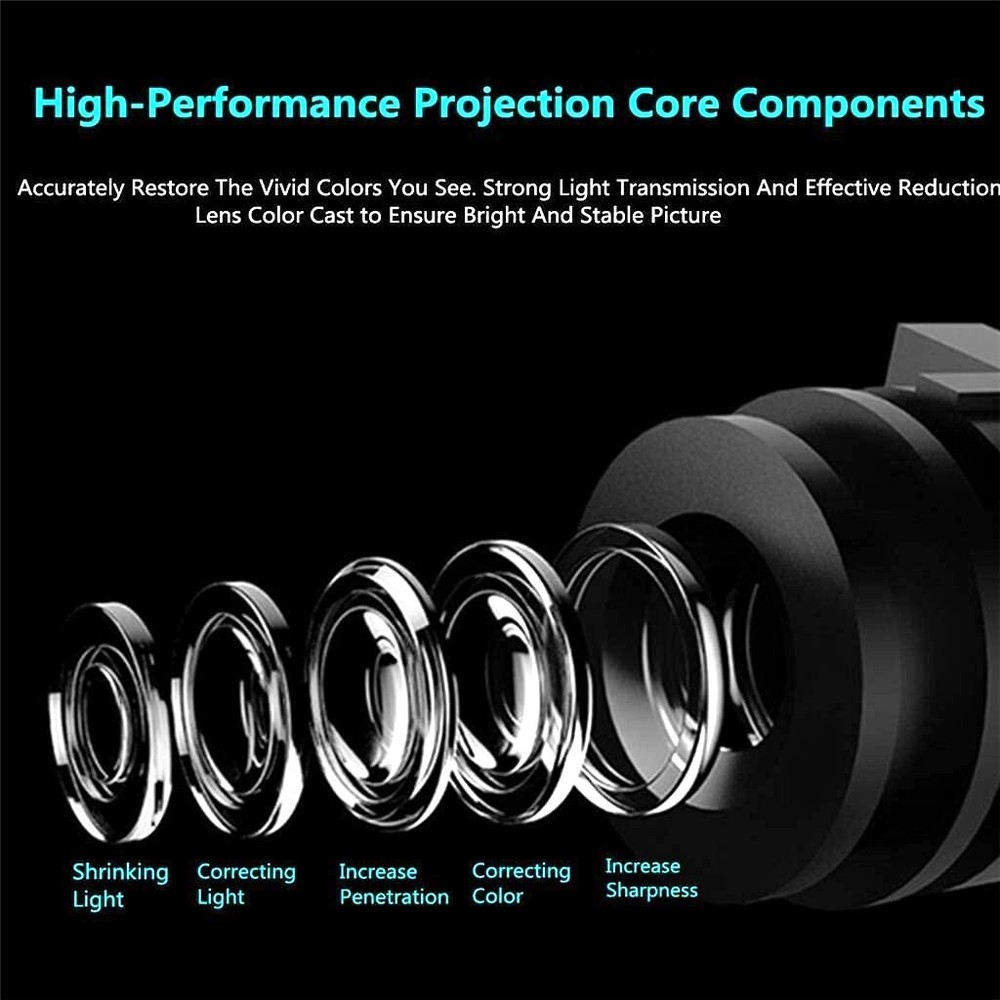 2 Blubs 3D Wireless Ford Ghost Shadow Laser Projector LED Light Courtesy Step