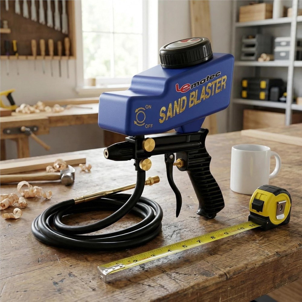 Pro Sandblaster Kit - 4 CFM Min, 150 PSI Max, Glass Etching, Rust Removal