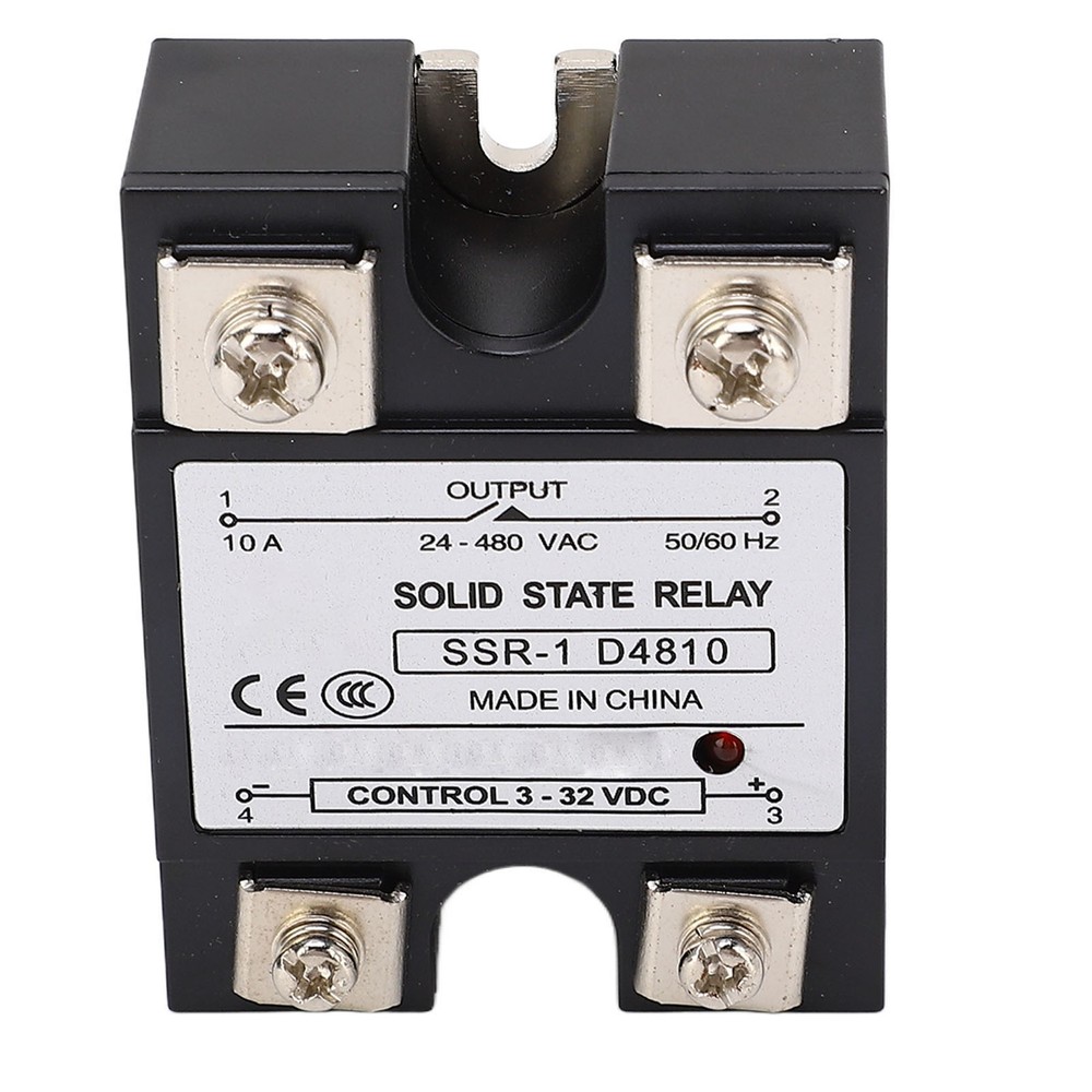 10A Solid State Relay DC Control Semiconductor Relay Module 24-480VAC Part