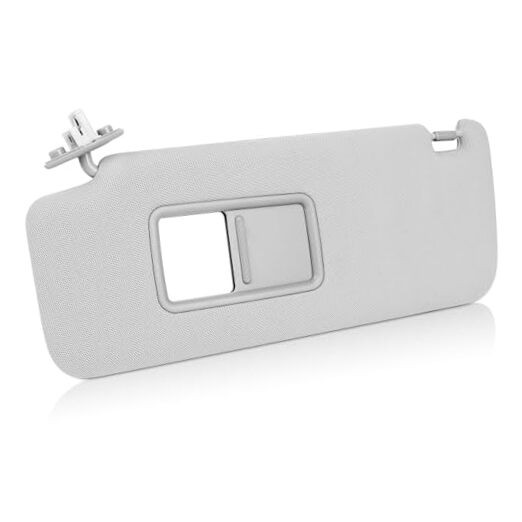 Left Driver Side Sun Visor with Vanity Light Compatible with to Left Side Grey