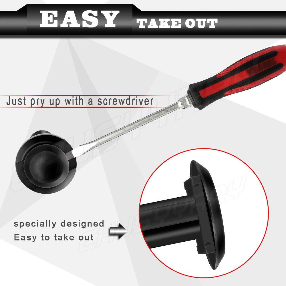 100x 8mm Fender Clips Body Rivets Push Pin for ATV HONDA TRX300EX 450R Rancher