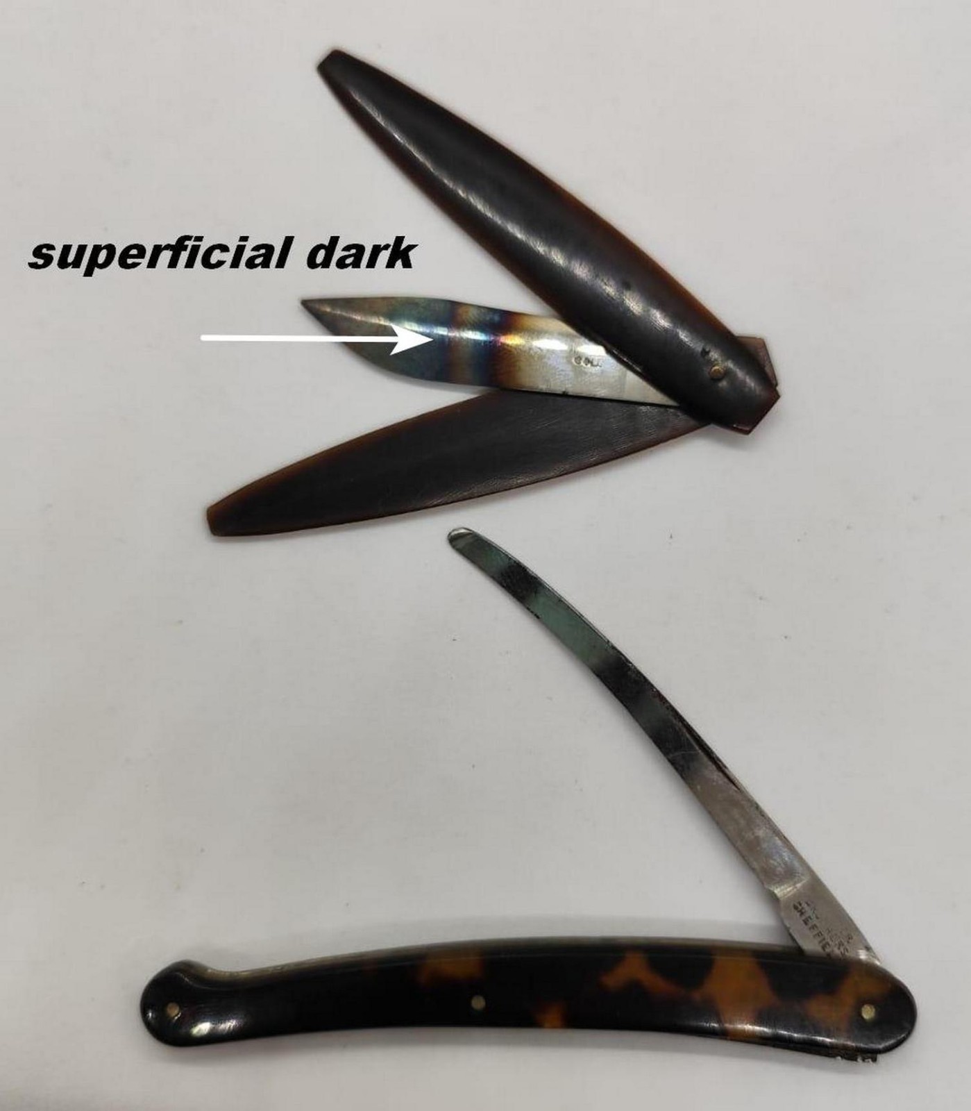 VERY ANTIQUE SURGICAL"COLLIN"FOLDING SCAPEL SET MEDICAL INSTRUMENT-FREE SHIPPING