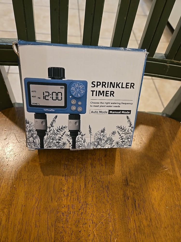 Sprinkler Timer Outdoor, Digital Programmable Water Timer, Garden Hose Open Box