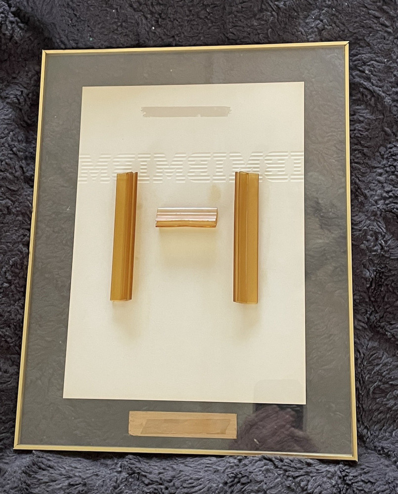 Vintage IBM Computer Framed Basic Beliefs Embossed Values Sign Document