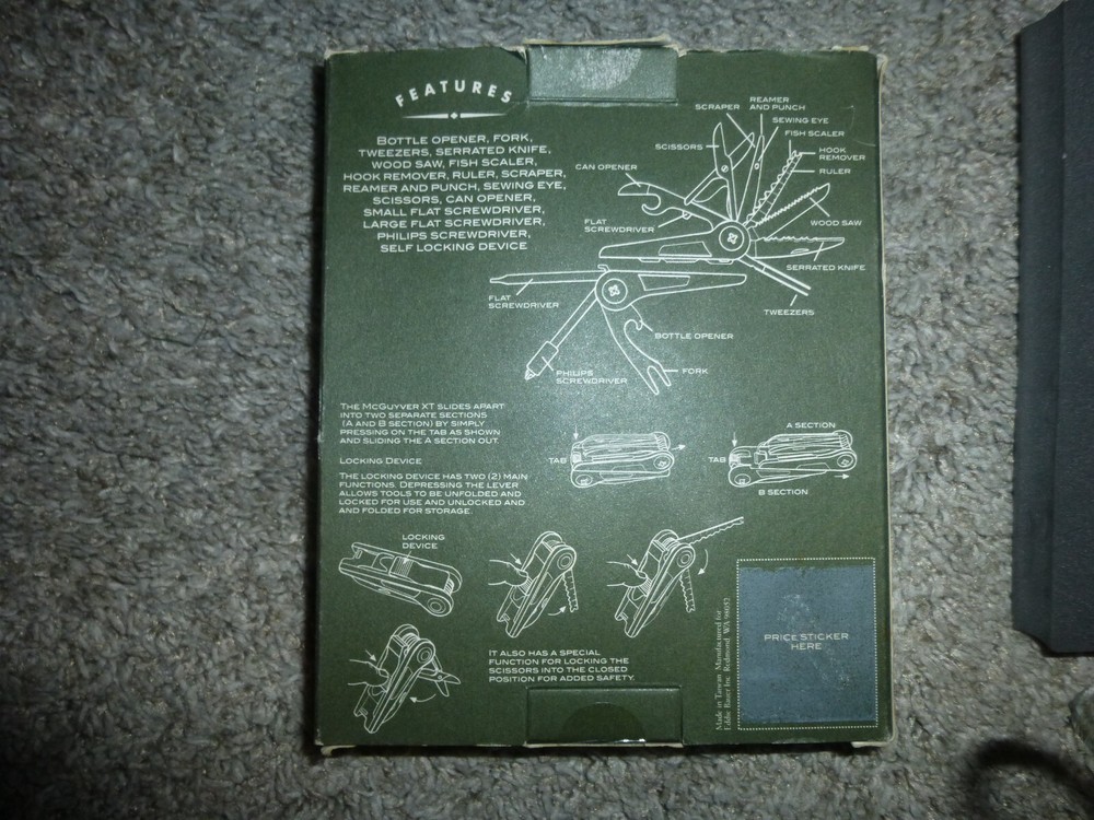 Eddie Bauer Topeak Mcguyver XT Tool Real Gear 16 SS Tools Multi Function