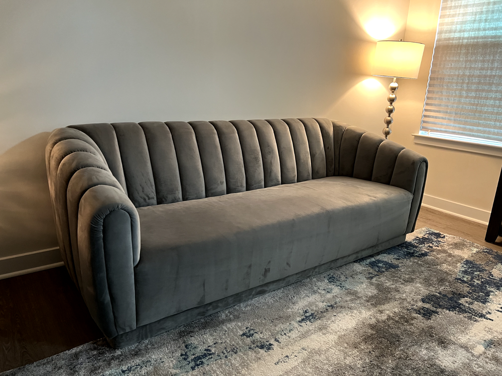 Gray velet Sofa