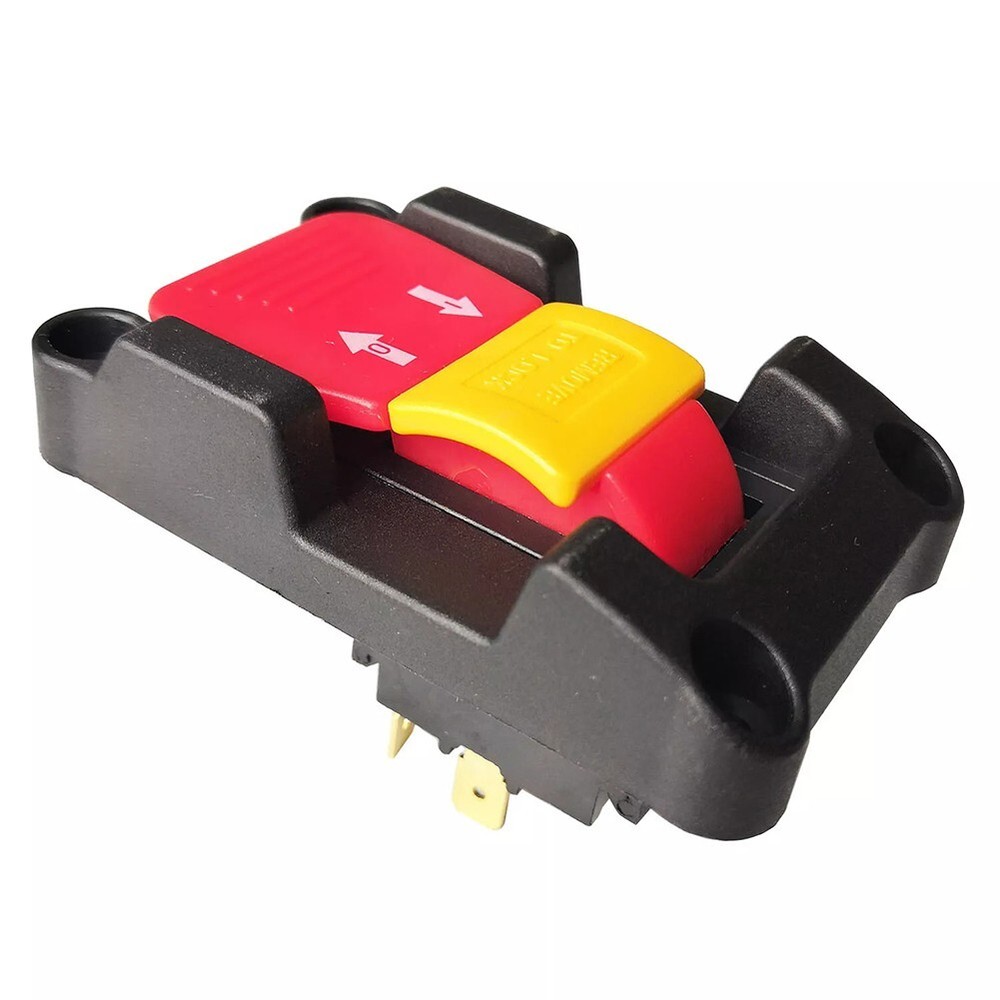 Locking Key Switch 20A DPDT Pushbutton Switch for Table Saws and Routers