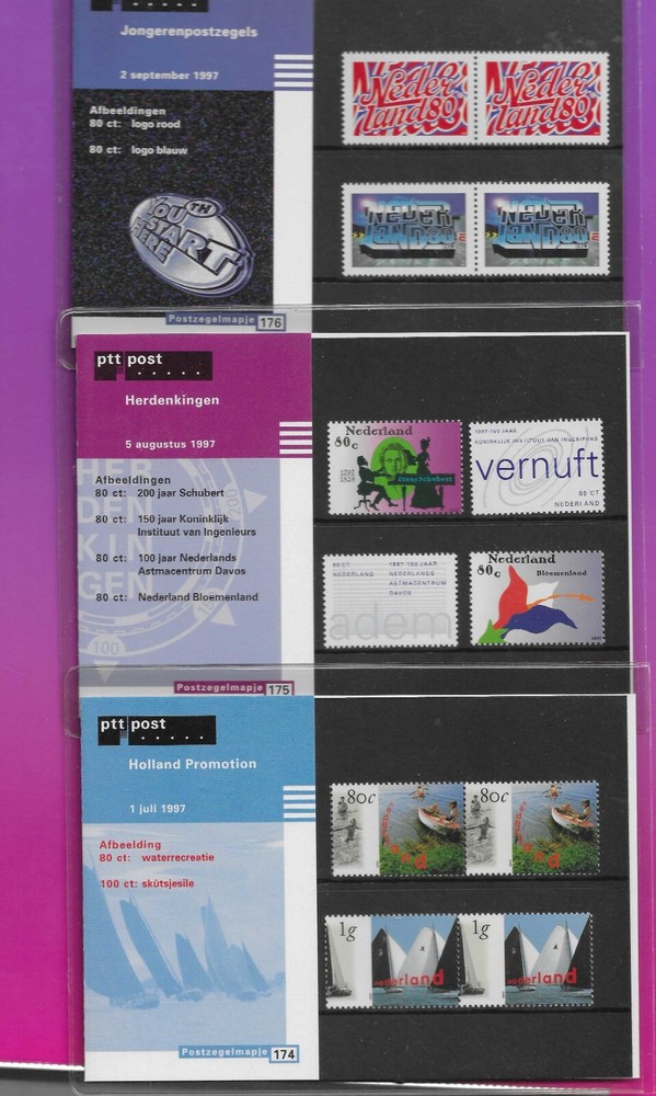 NETHERLANDS  1997 PRESENTATION PACKS
