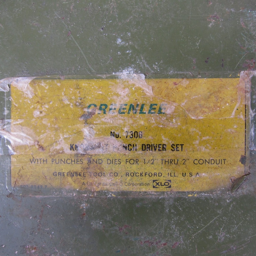 Greenlee Knockout Punch Set No. 7306 767 Hydraulic Tool *Note*