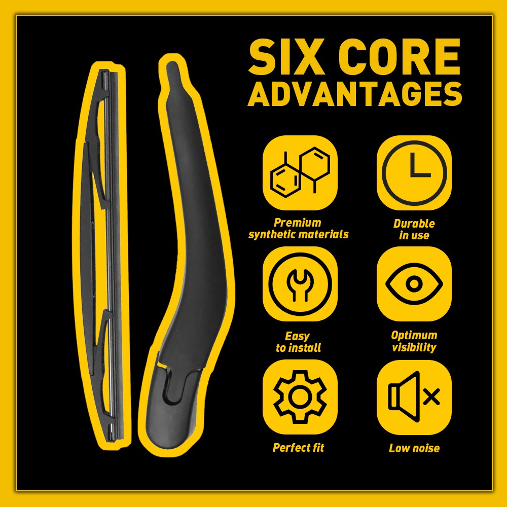 Rear Windshield Back Wiper Arm with Blade For Buick Enclave 2008-2016 15280813 V