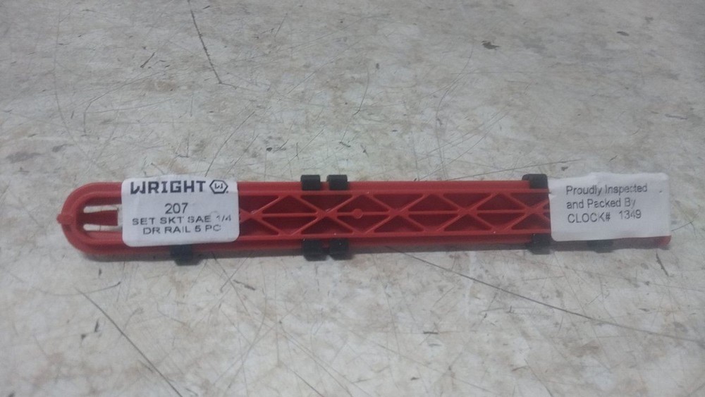 Wright Tool 207 5 Pc 1/4 to 1/2 In Socket Size 12 Point Flex Socket Set