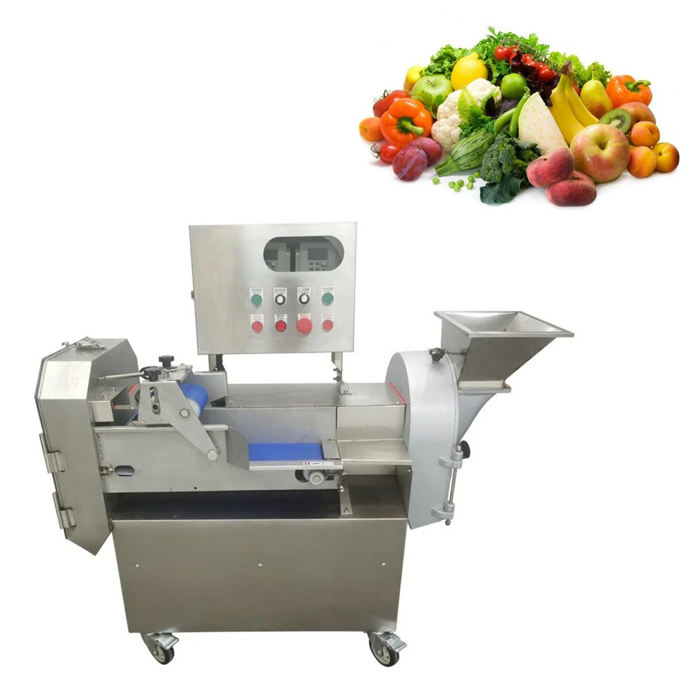 Double-head Frequency Conversion Vegetable Fruit Cutting Machine Slicer Dicer