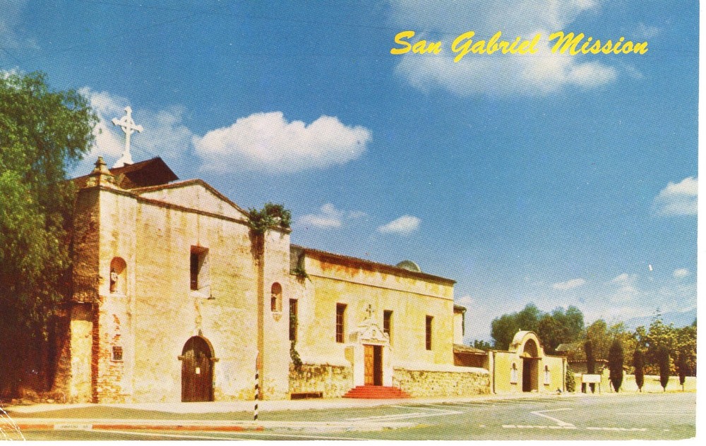 SAN GABRIEL MISSION, SAN GABRIEL, CA  - PC6216