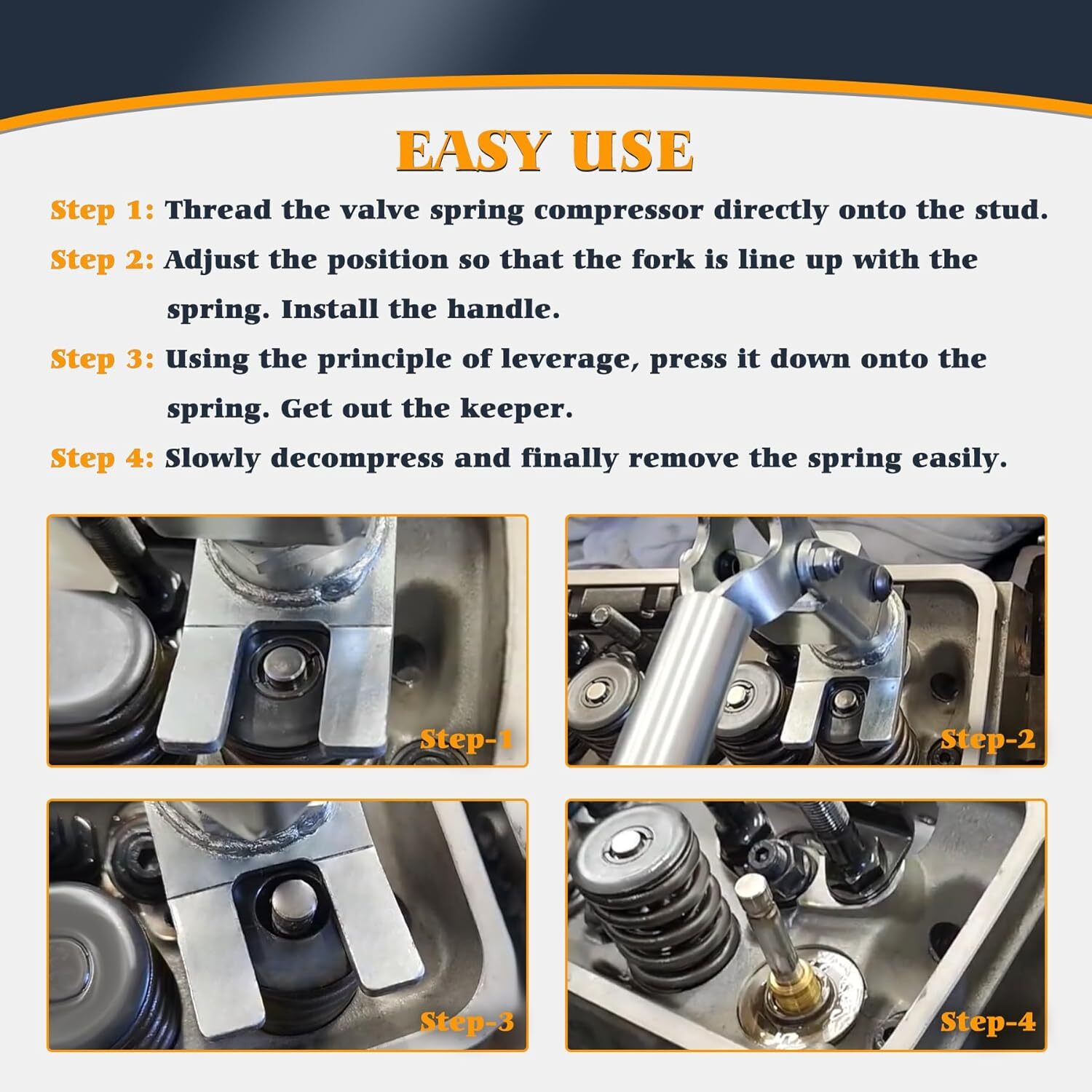 New Proform Valve Spring Compressor Remove Stud Mount FOR all 3/8" & 7/16" 66784