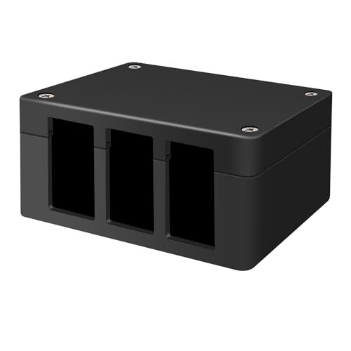 Switch Box 3 Gang Junction Box Dustproof Universal Rocker Switch Box ABS