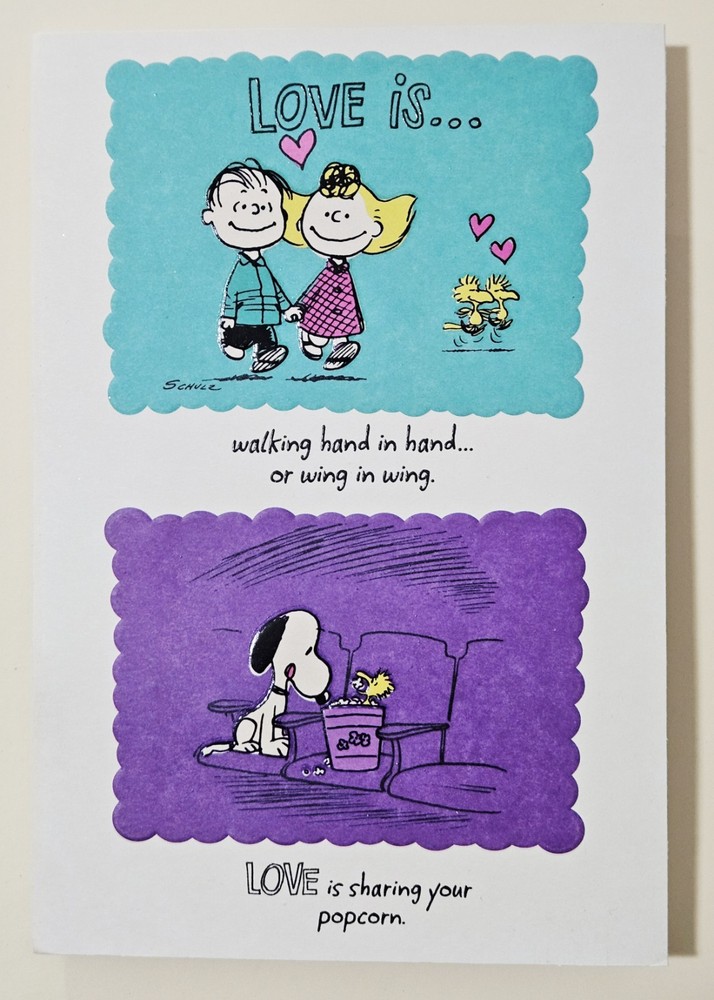 Peanuts "Snoopy". Happy Anniversary Greeting Card Large Format(+ Envelope 8x5,5)