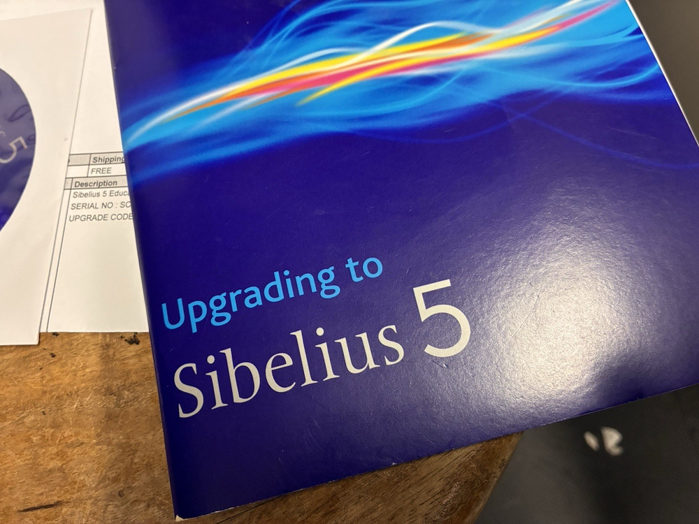 Sibelius 5 Upgrade disc kit Music Notation Software