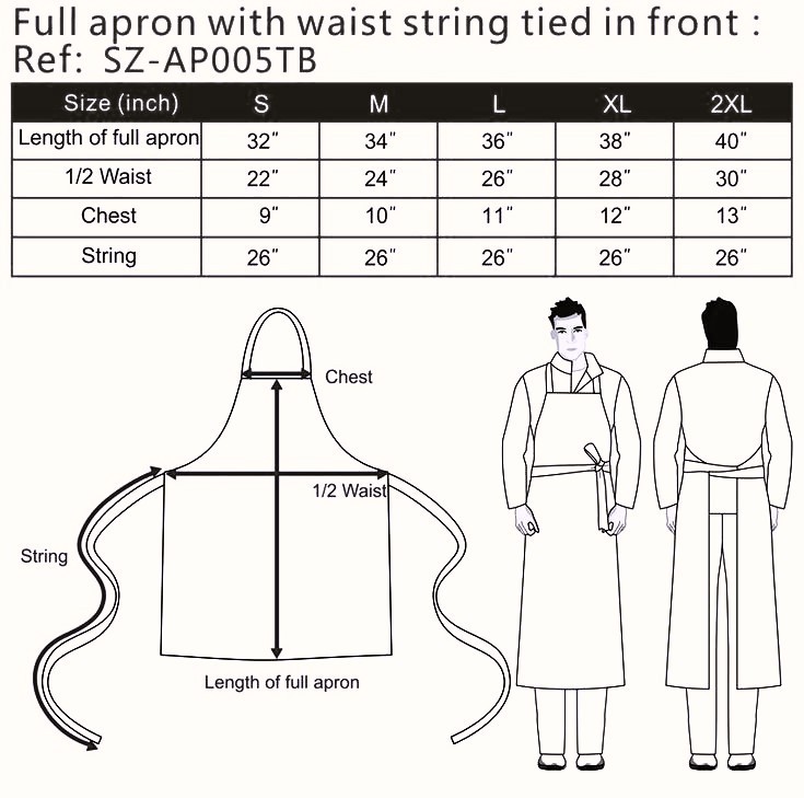 Leather Apron Full Grain Leather Work Apron Split Leg Blacksmithing Apron BBQ