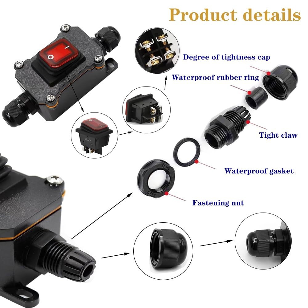 Marine Toggle Switch 12v Power Battery Disconnect...