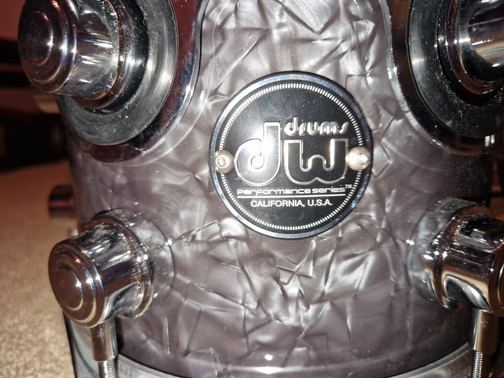 dw performance diamond 8" x 7" tom hard rock maple shell