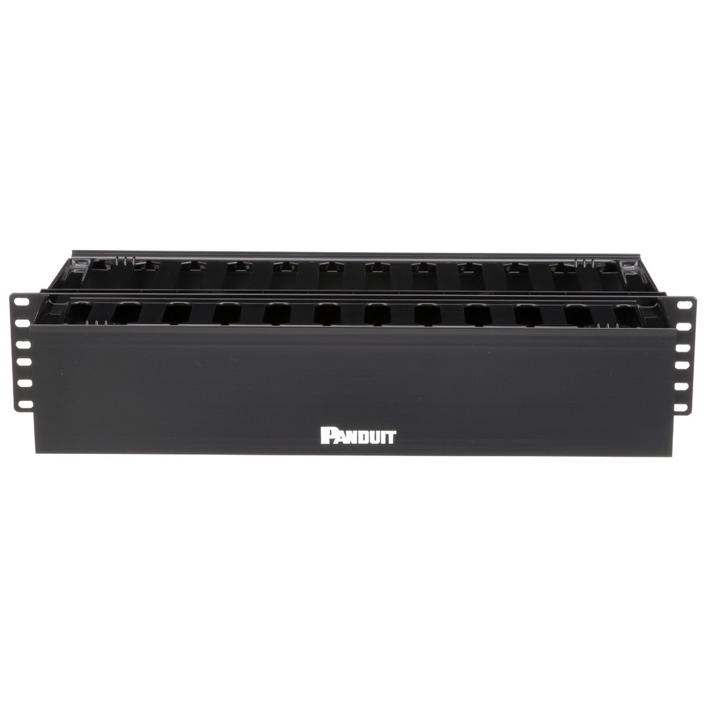Panduit WMP1E PatchLink Horizontal Cable Manager 2U 19" Rack Front & Rear