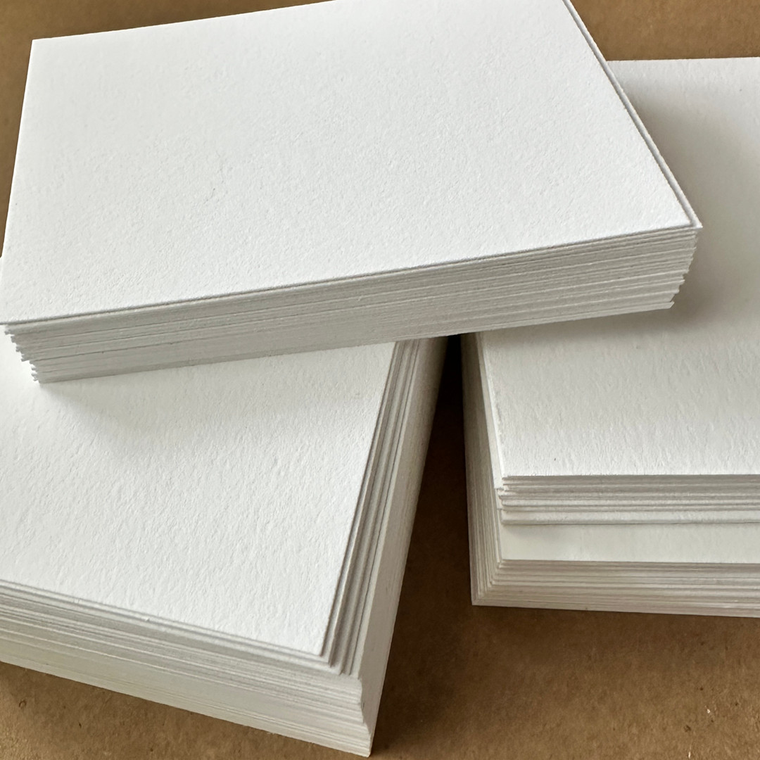 ACEO Blank Paper Pack- 400 cards, 100% Cotton, Bright White, 2.5x3.5 inches