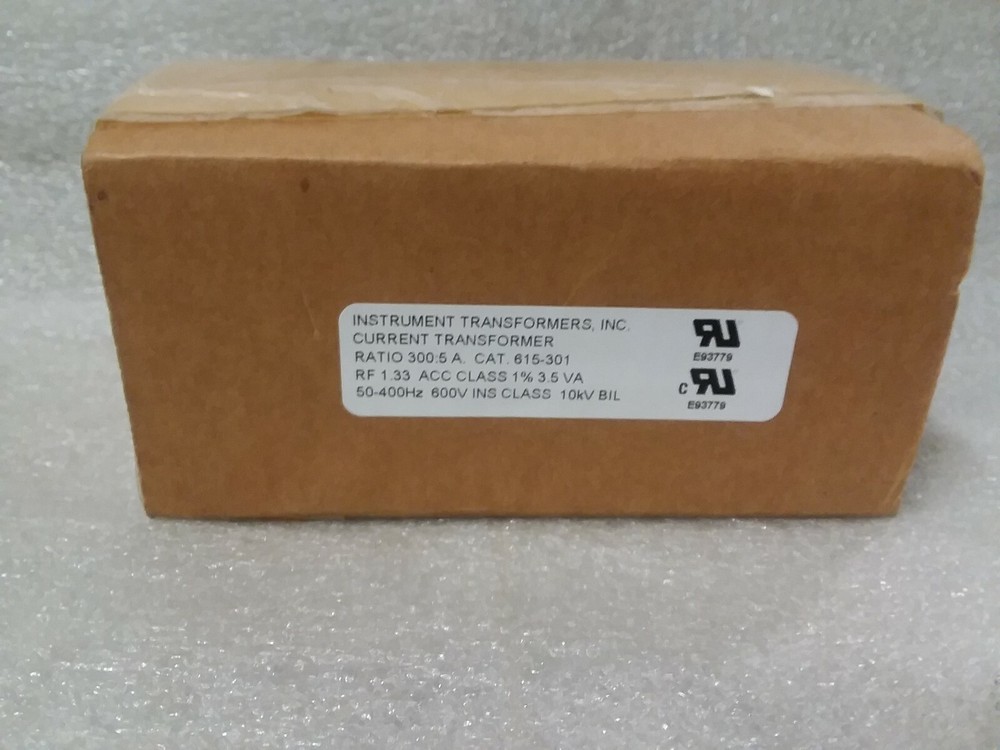 Instrument Transformers Inc. CAT. 615-301 Current Transformer
