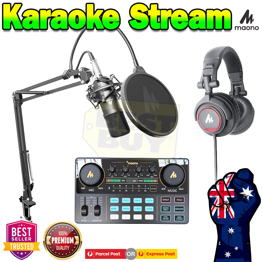 Live Streaming Microphone condensor Set for Recording Hosting AU