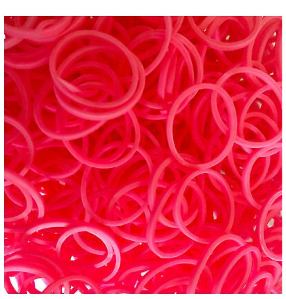 Rainbow Loom Authentic Solid Bands, Pink A-1