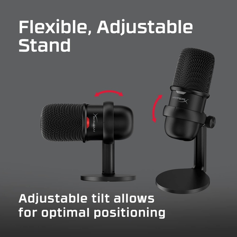 HyperX SoloCast – USB Condenser Gaming Microphone, for PC, PS4, PS5 and Mac, ...