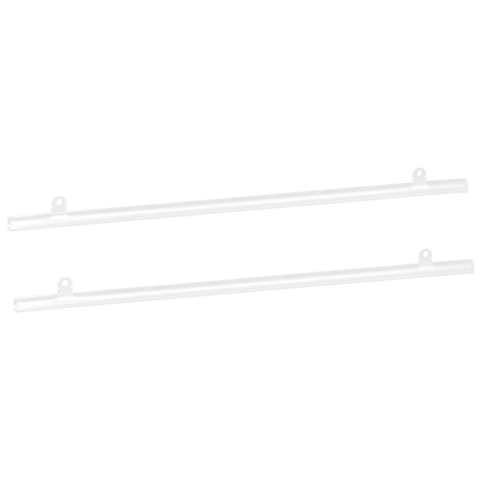 PVC Poster Hanger Rail Strip 50cm/20inch with Clips, 4 Set
