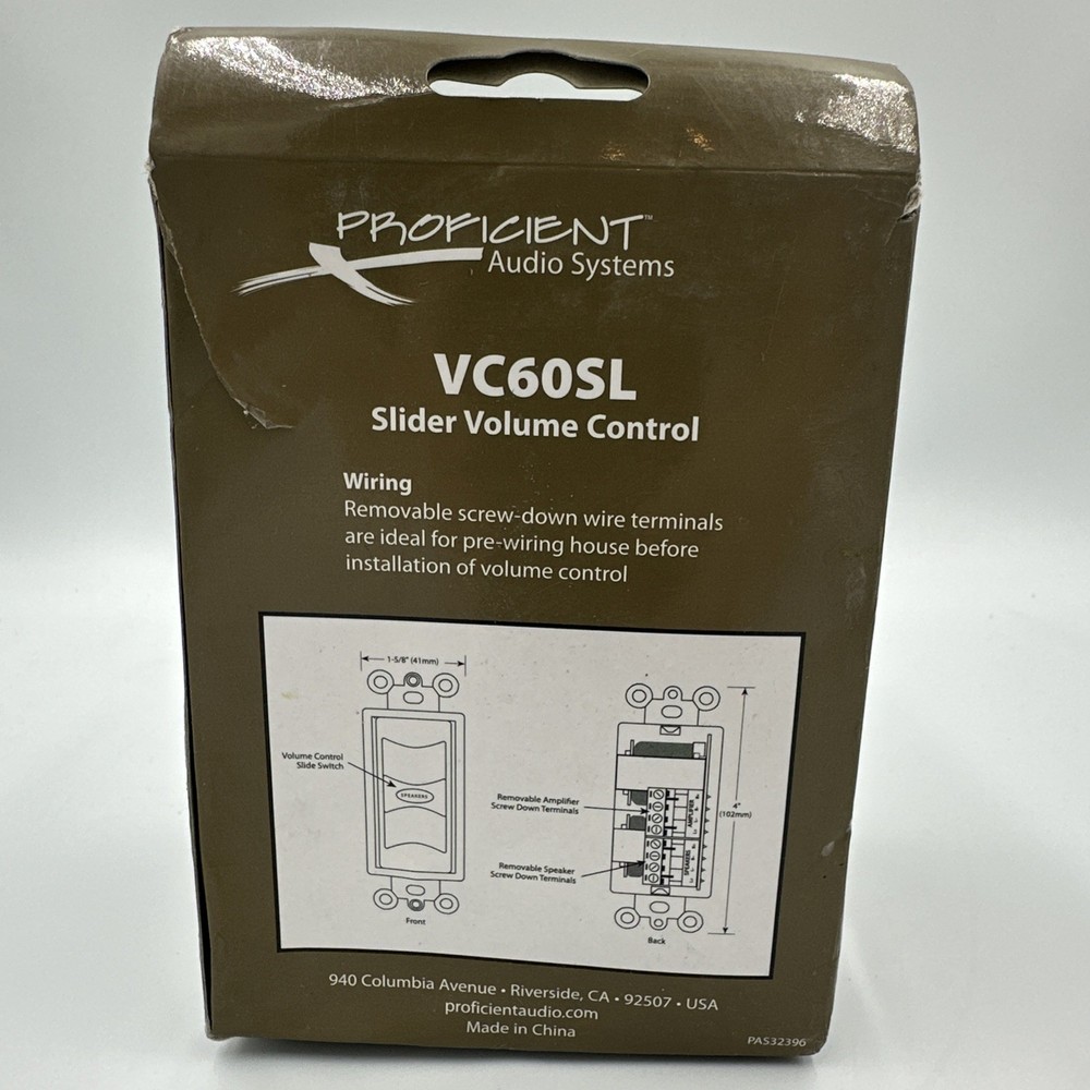 Proficient Audio Systems VC60SL Slider Volume Control