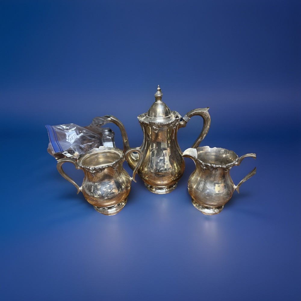 Wallace Silverplate Coffee Tea Set 1900-1940
