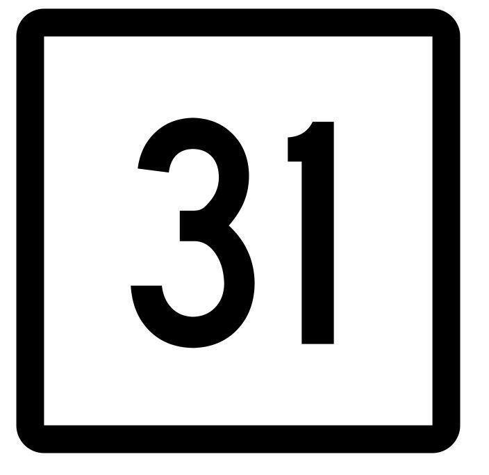 Connecticut State Highway 31 Sticker Decal