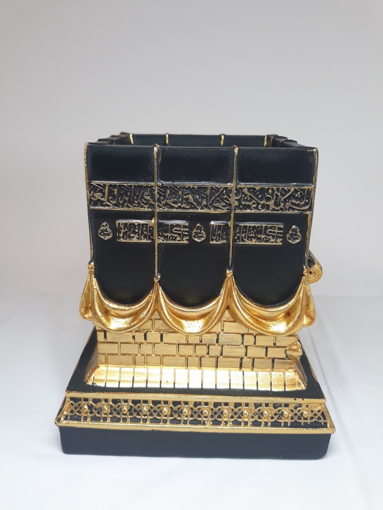 Islamic Table Decor Kaba Replica Muslim Gift Gold & Black