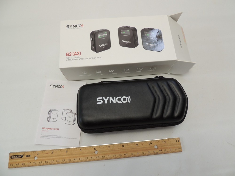 SYNCO Wireless Lavalier Microphone, G2(A2) 2.4G Dual Transmitter Lapel Mic