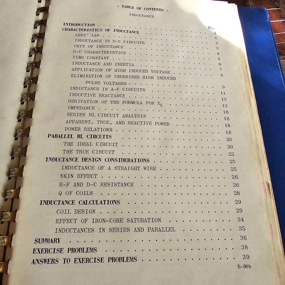 CREI Advance Electronic Engineering Technology Manual/Book Capacitance Resonance