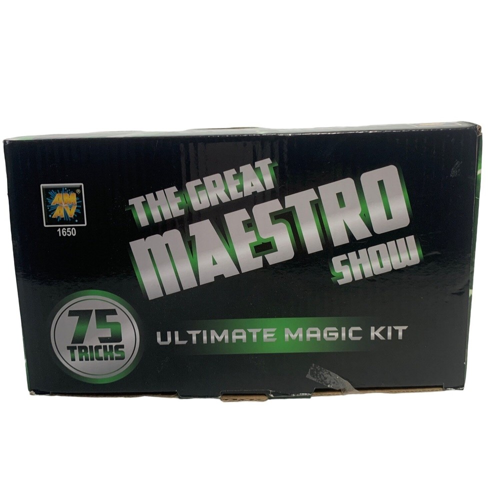 AMAV Kids Magic Trick Kit Great Maestro Show Set 75 Tricks Beginner Educational