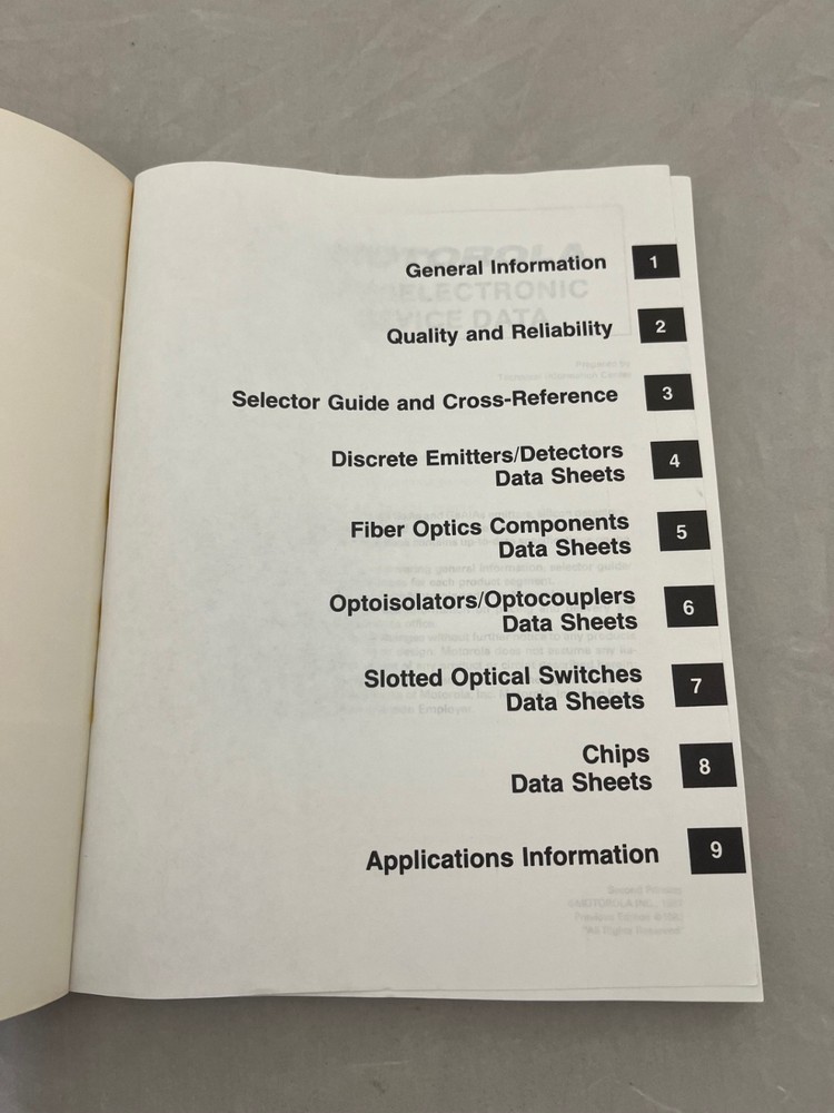 Motorola Optoelectronics Device Data DL118 REV 2 - 1987