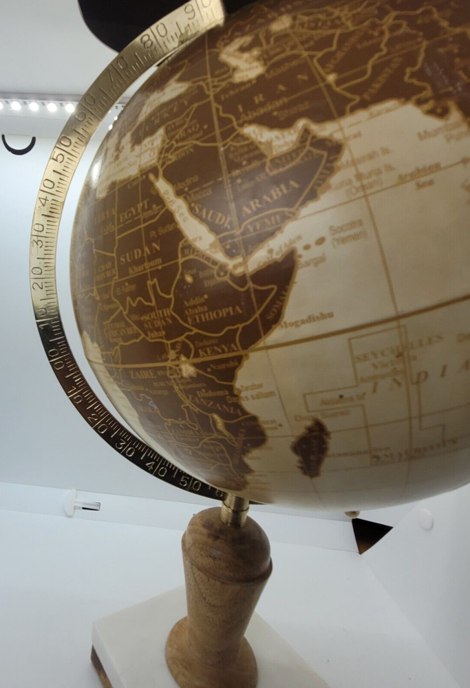 Vintage Earth Globe World Rotating Sm Desk