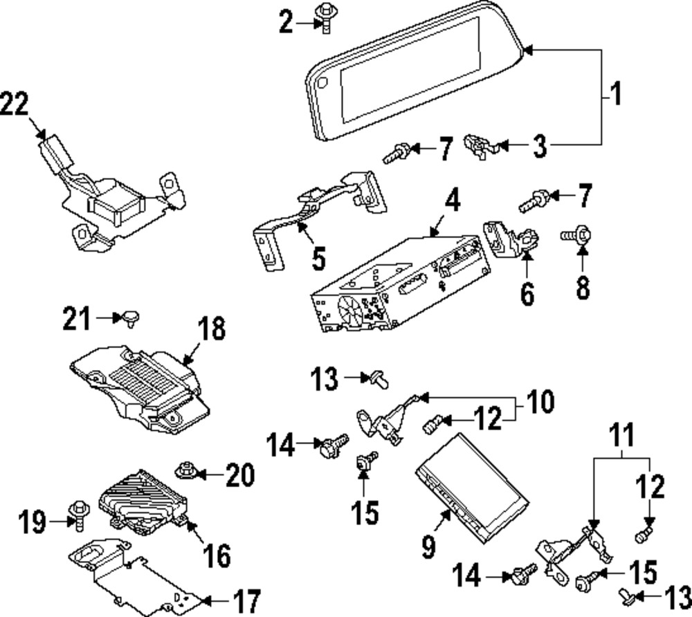 Genuine Mazda Radio Amplifier Cap BDTS-66-3E0