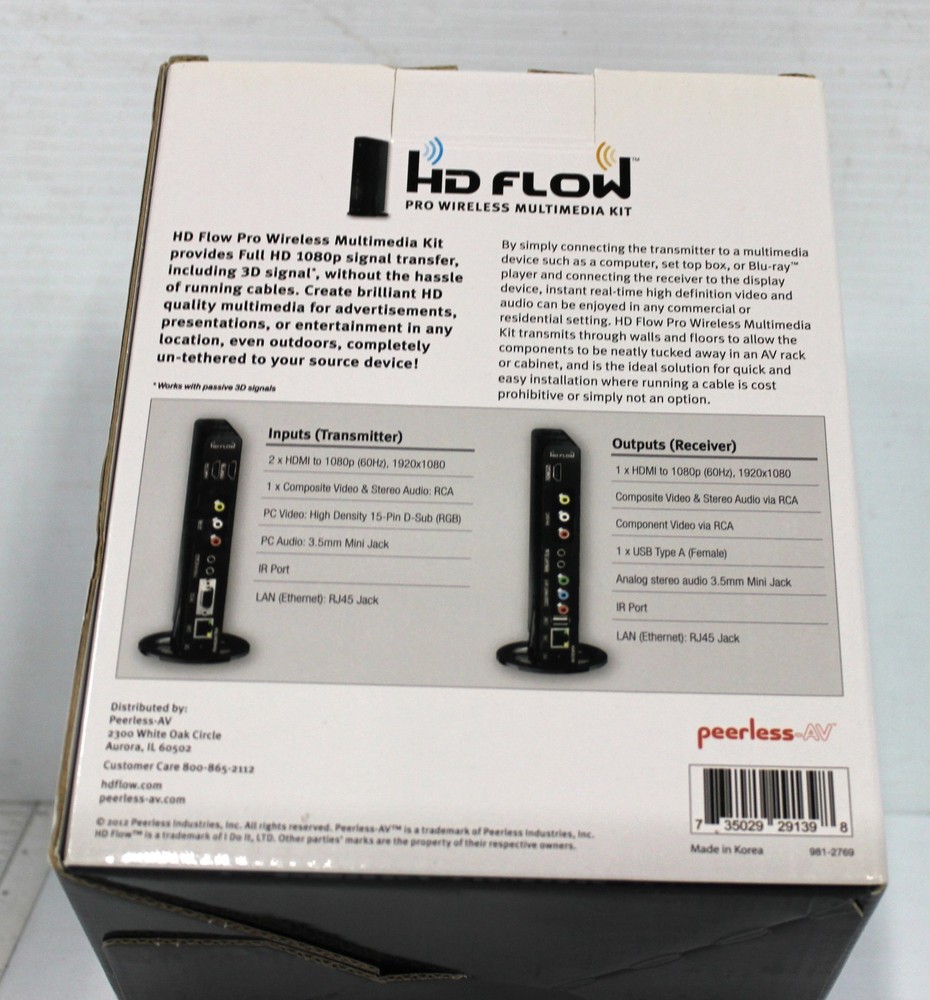 Peerless-AV HD Flow Pro Wireless Multimedia Kit HDS-200