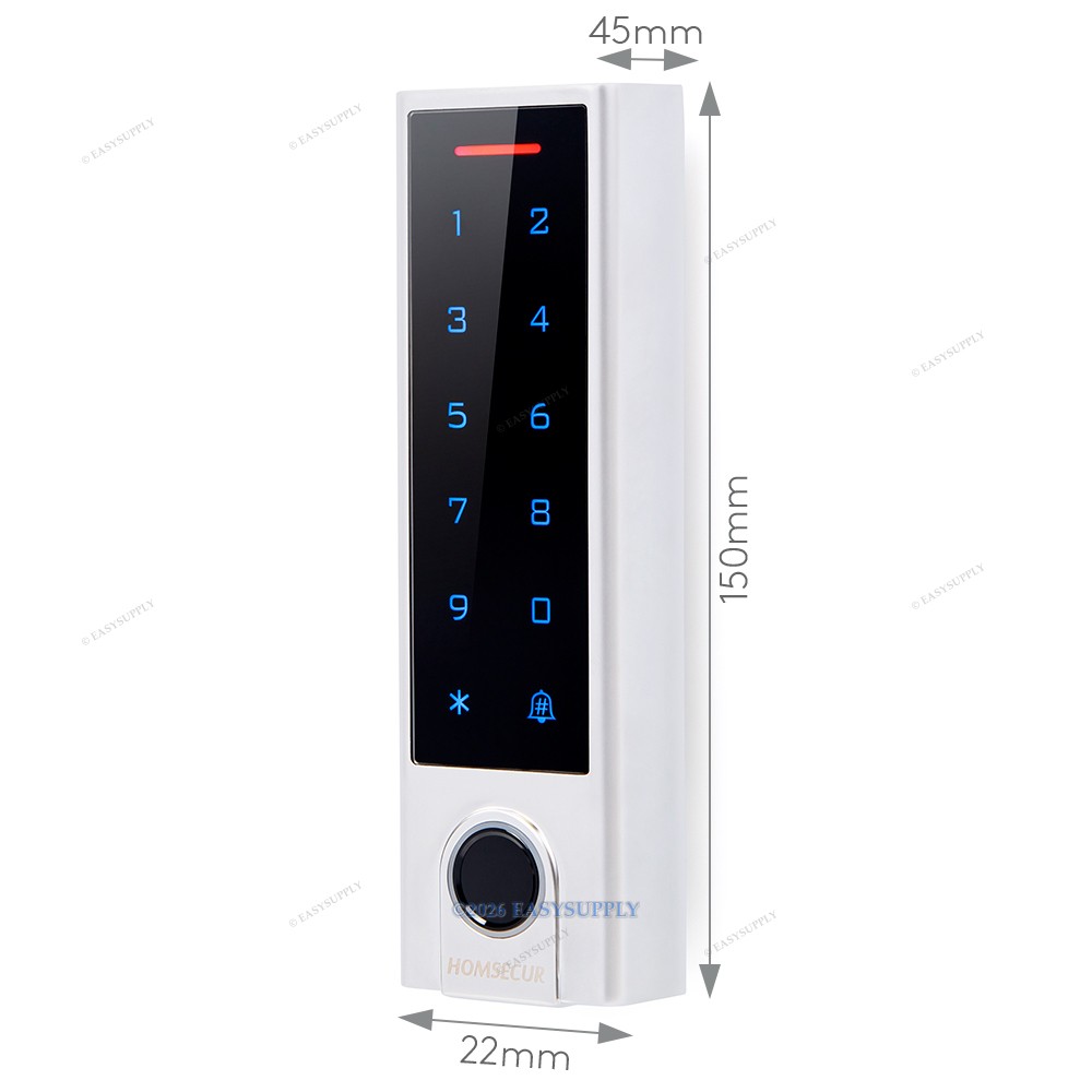 HOMSECUR IP66 APP WIFI RFID Access Control Set NO Strike Lock