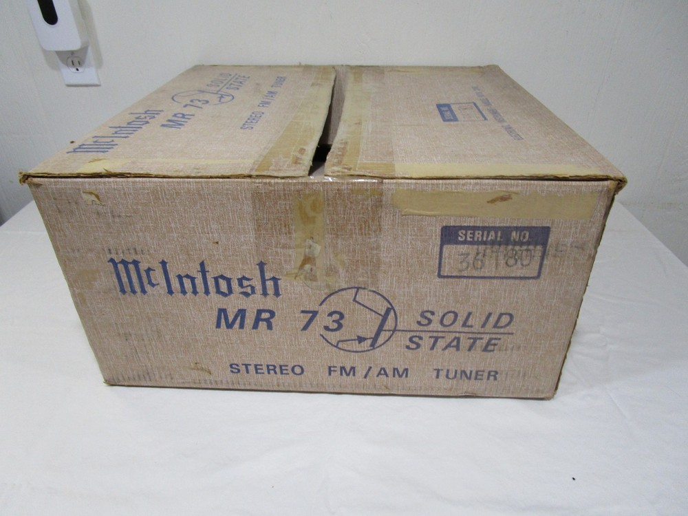 Nice Empty Box for McIntosh MR 73 Tuner ----------------------- Cool!